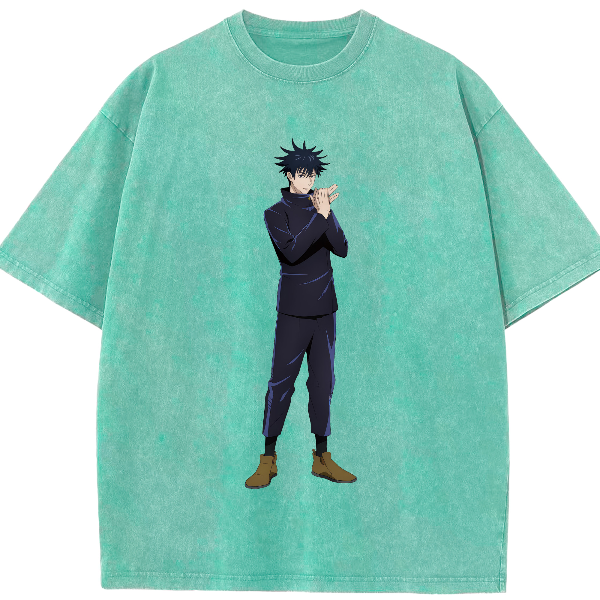 （画像用） 呪術廻戦 Jujutsu Kaisen 綿100% ヴィンテージ風 半袖Tシャツ（フロントプリント）